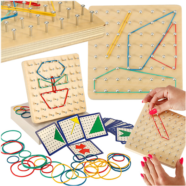 Geoboard-geoplan-wooden-puzzle-creating-shapes-with-rubber-bands-137226